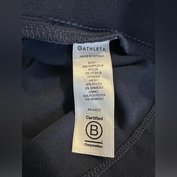 Mint ATHLETA Metro Downtown Skort Skirt Shorts Navy Blue Side Ribbon Tuxedo - Picture 11 of 13